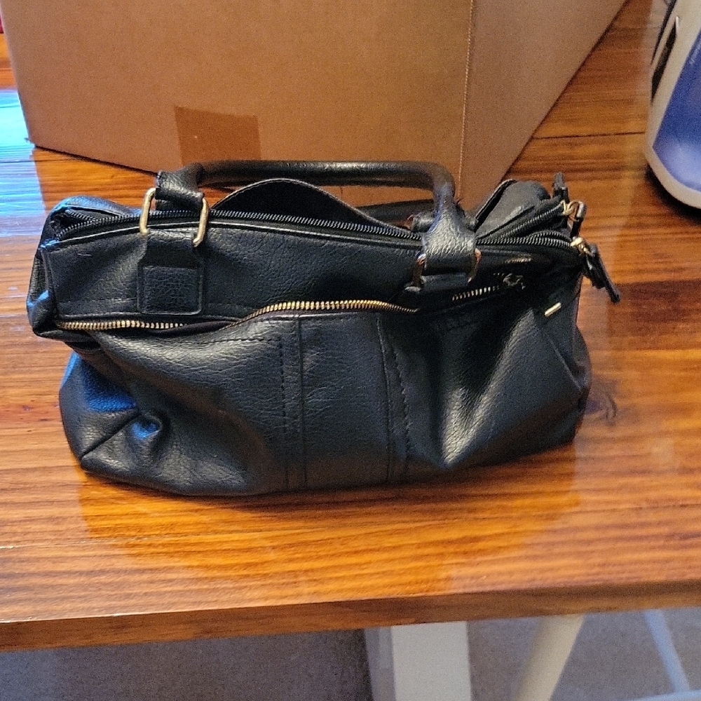 Black Leather Handbag